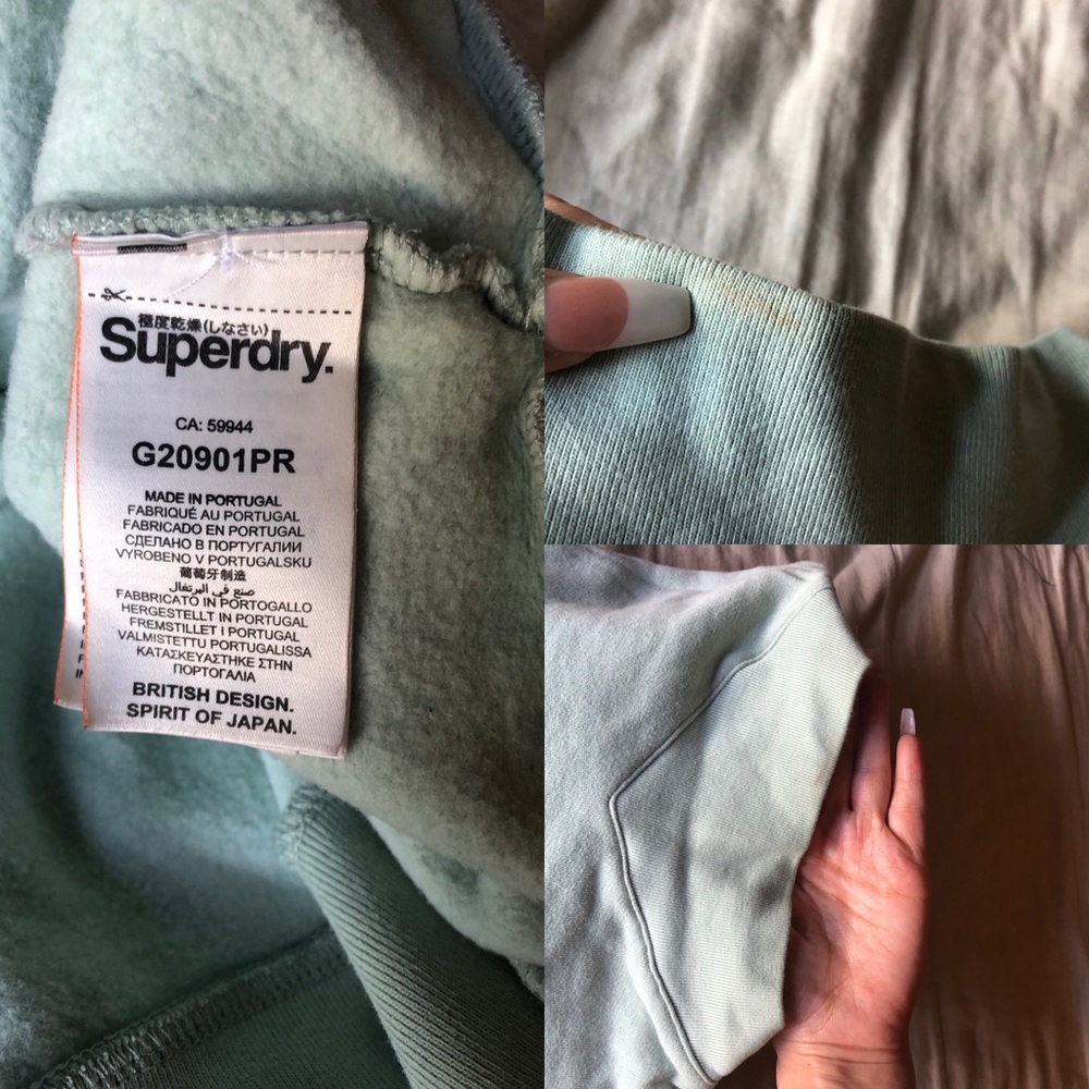 Superdry : Mint Bubble Pullover Sweatshirt Hoodie - image 8